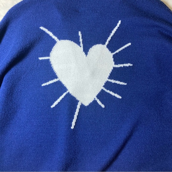 Kerri Rosenthal Radiant Heart Sweater in Blue and White Stripes | Anthropologie - Picture 10 of 10